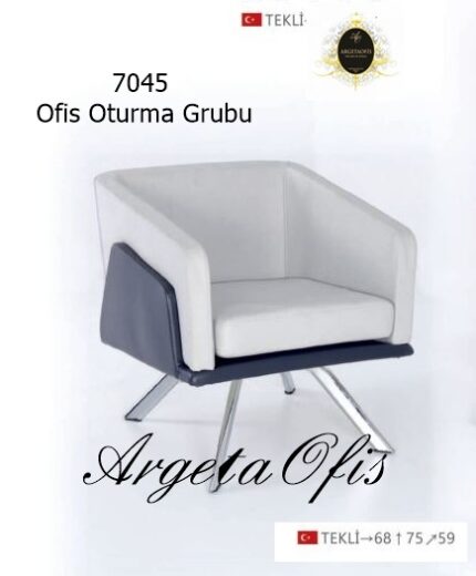 Ergonomik yapısıyla uzun süreli oturum için uygun 7045 Ofis Kanepeleri.