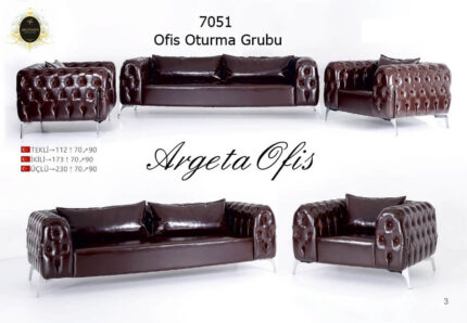 Şık ve zarif tasarımıyla modern 7051 Ofis Kanepeleri.