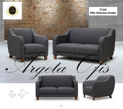 Göz alıcı tasarımıyla estetik 7124 Ofis Kanepeleri