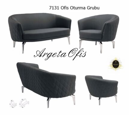 Rahat oturum alanı sunan estetik 7131 Ofis Kanepeleri.