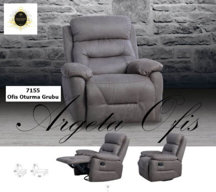 Rahat oturum alanı ve şık görünümüyle 7155 Ofis Kanepeleri.